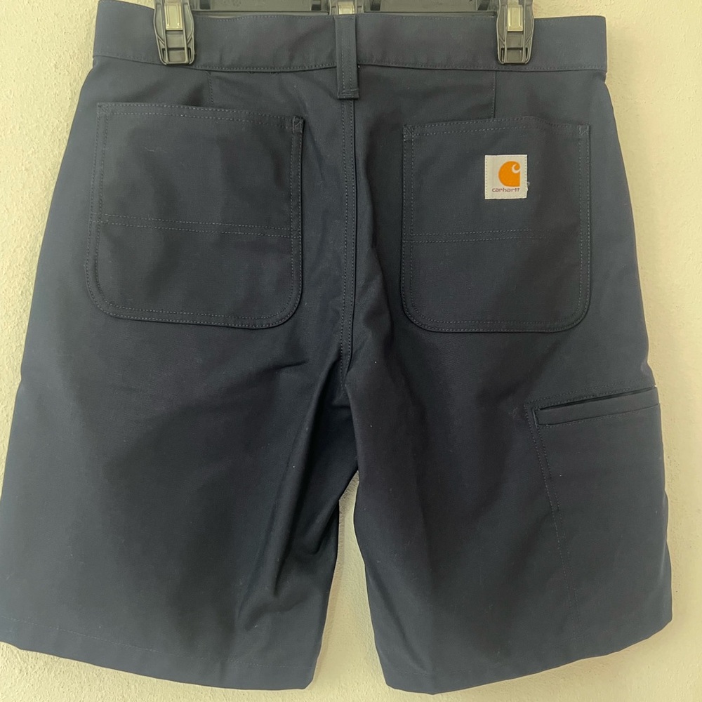Carhartt Men’s Navy Size 30 Rugged Work Shorts Navy Blue Side Pocket
Inseam: 10” - Picture 15 of 16